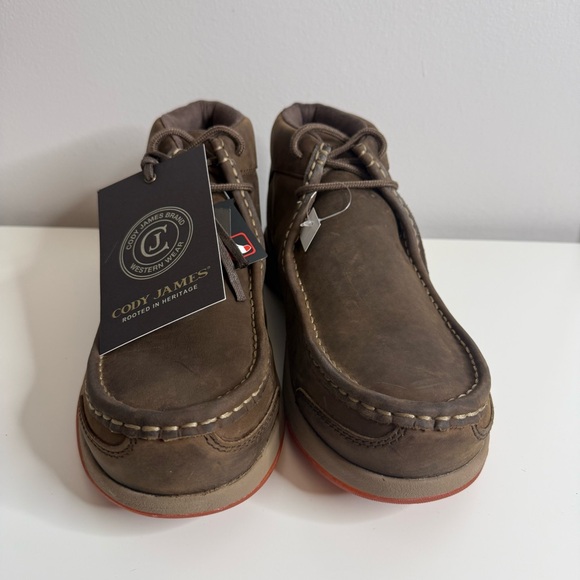 CODY JAMES MEN'S LOW CUT CASUAL DRIVER WORK SHOES - COMPOSITE TOE Brown US 10 - Picture 5 of 12